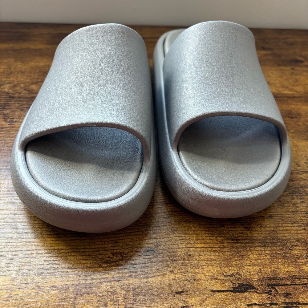 J/Slides SQUISH Gray EVA Squish Open Toe Slide Women's Size 10 NEW in Box Beach - Picture 6 of 14